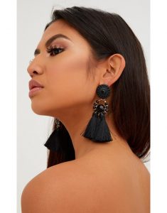 Black earrings- ethnic modern accessories