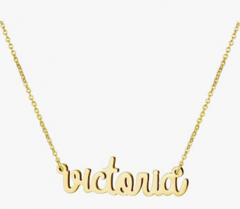 a personalized Victoria necklace