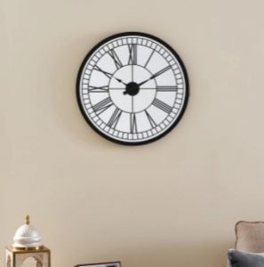 Jules Round Mirror Wall Clock- Wall decoration in Home living room 